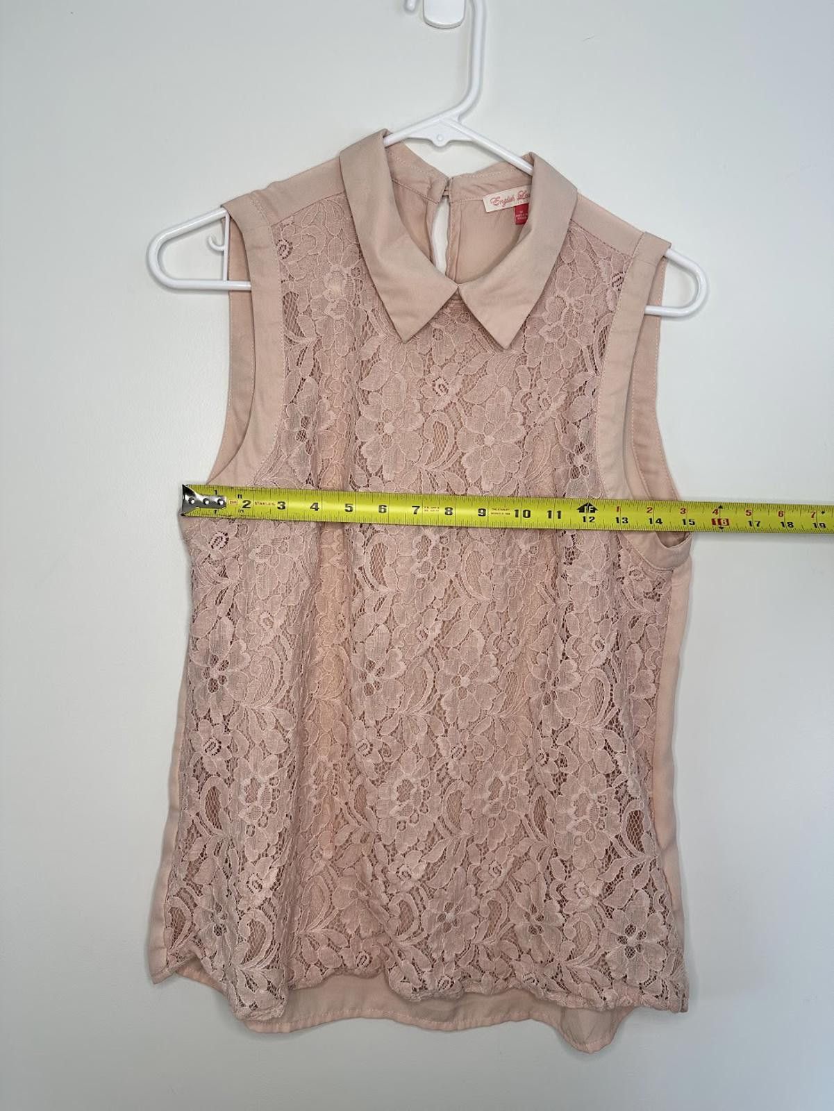 English Laundry English Laundry Blush Lace Tank - Sz. M Size M / US 6-8 / IT 42-44 - 4 Thumbnail