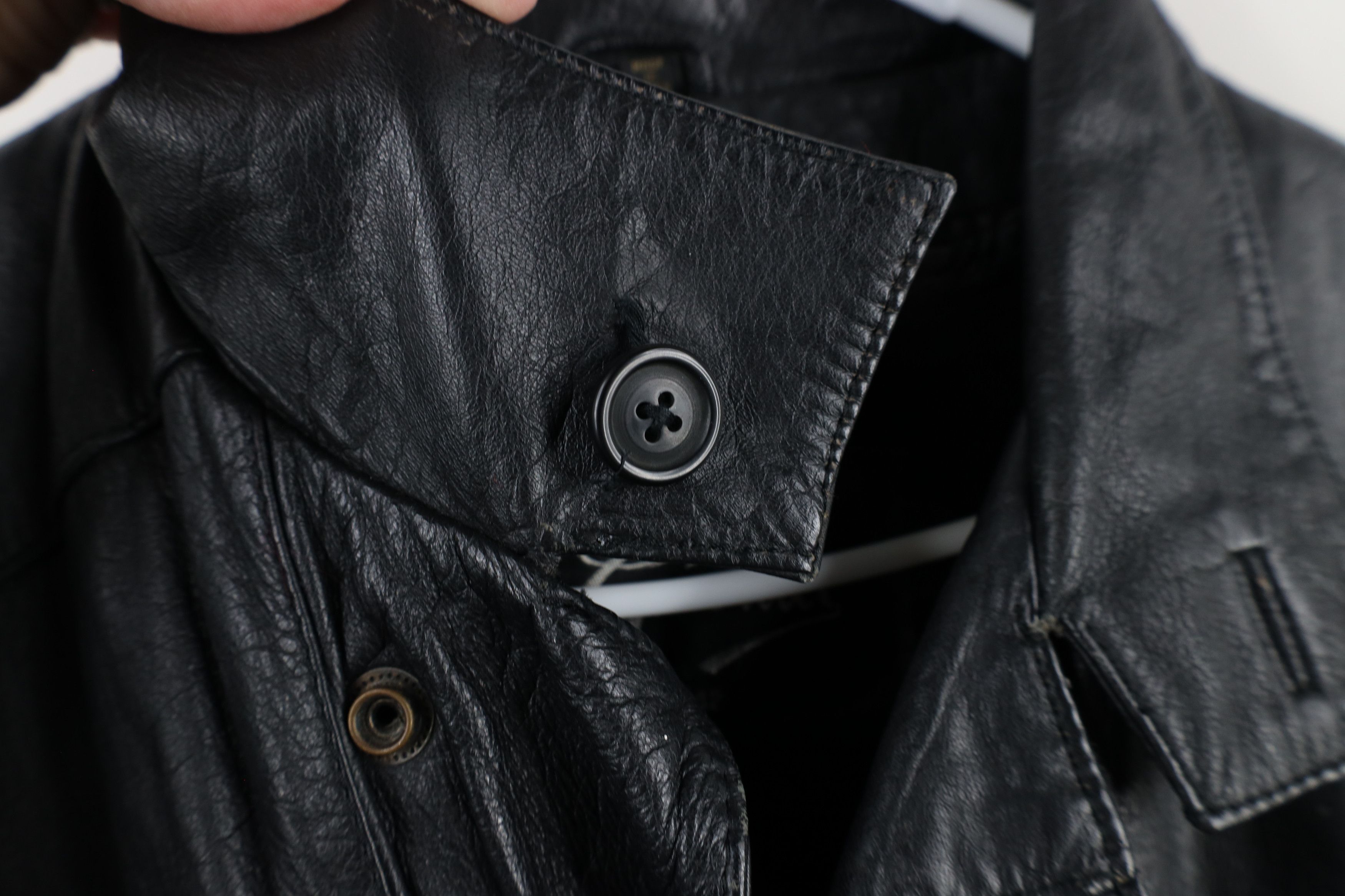 Vintage Vintage 80s 90s Streetwear Leather Cafe Racer Bomber Jacket Size US XXL / EU 58 / 5 - 4 Thumbnail