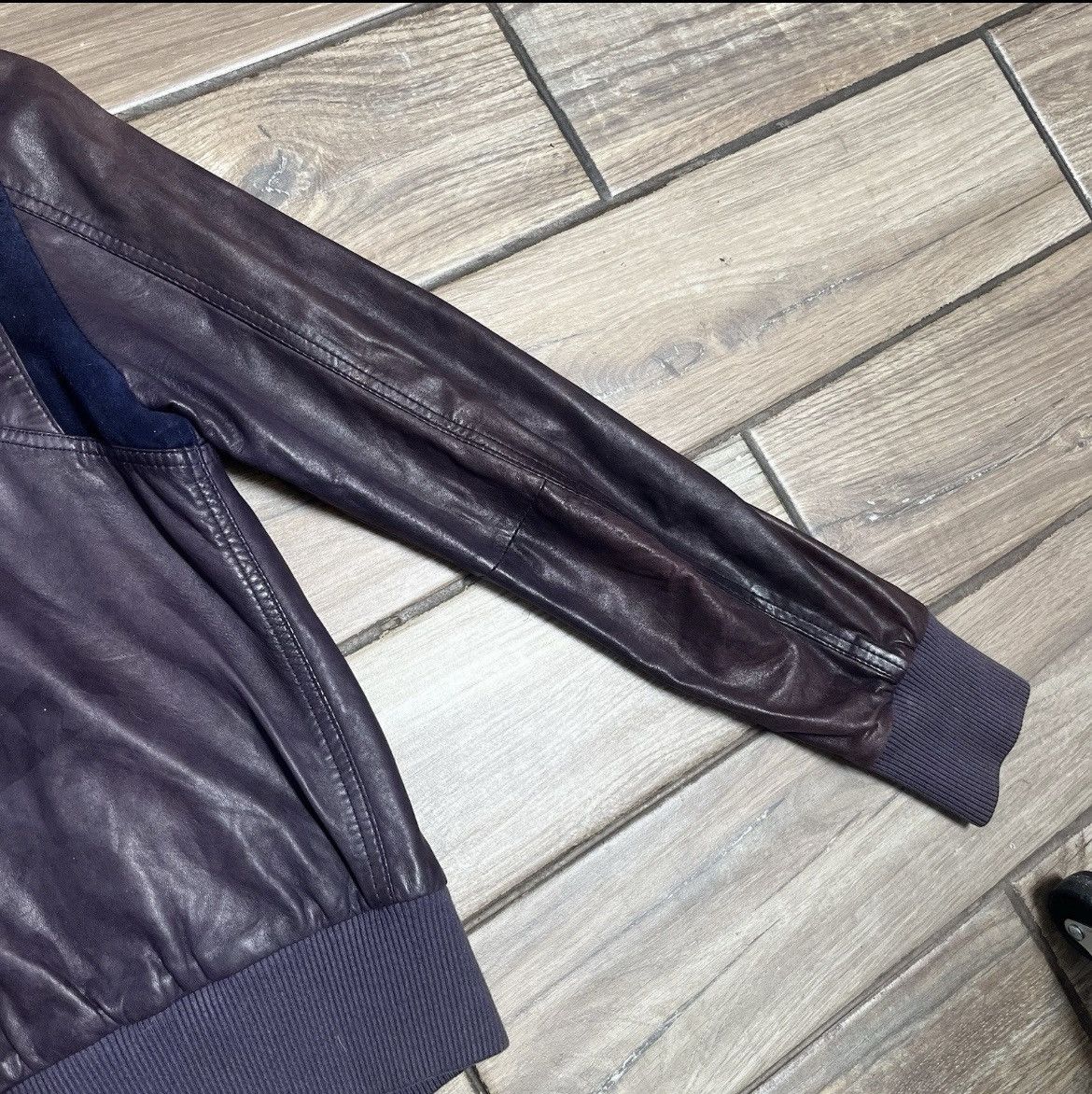 Diesel Vintage Diesel Leather Jacket Womens Medium Bomber Biker Zip Size M / US 6-8 / IT 42-44 - 11 Thumbnail