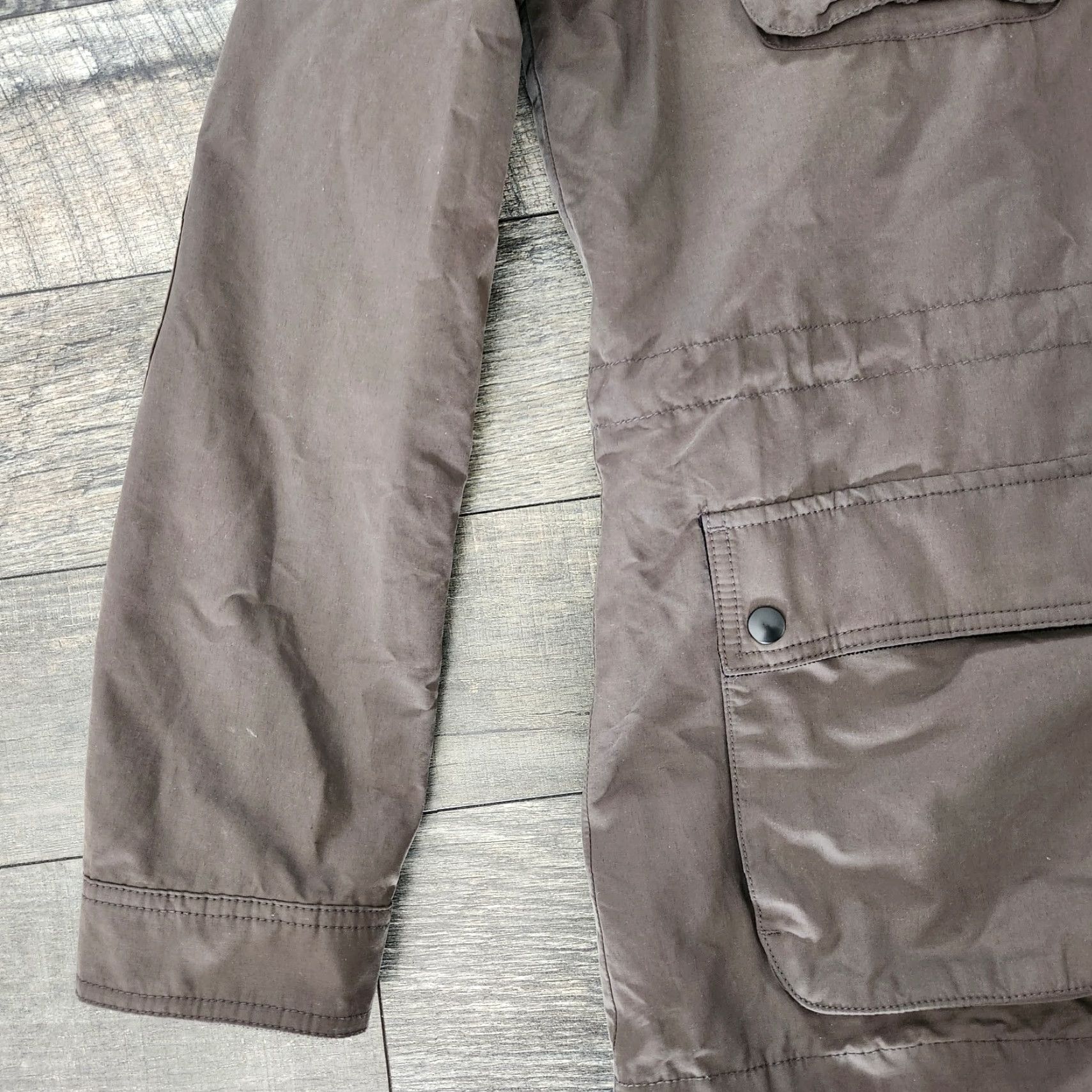 Banana Republic Banana Republic Field Jacket Mens L Water Resistant Canvas Corduroy Barn Chore Green Military Jacket Mens L Size US L / EU 52-54 / 3 - 7 Thumbnail