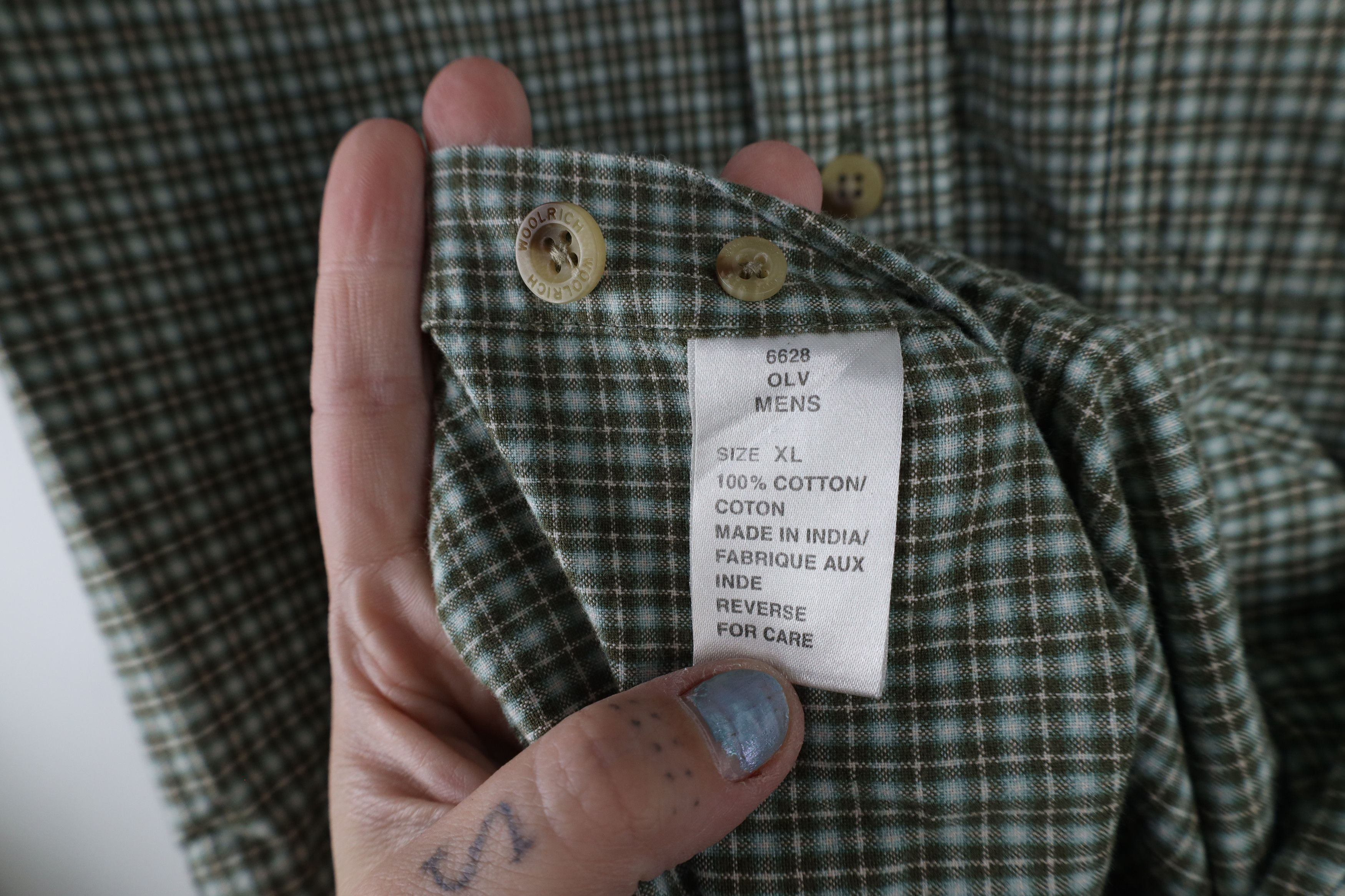 Vintage × Woolrich Woolen Mills Vintage Woolric Spell Out Short Sleeve Button Down Shirt Size US XXL / EU 58 / 5 - 9 Thumbnail