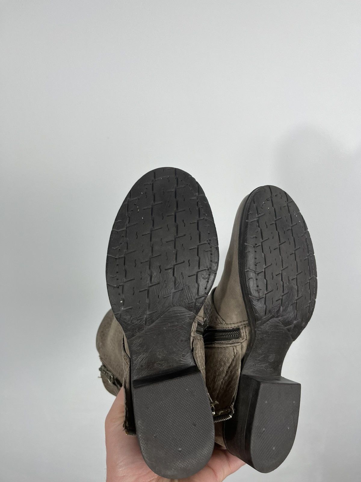 Other Womens Leather Ankle Boots Double Zip Low Heel EU 36 Size US 5.5 / IT 35.5 - 11 Thumbnail