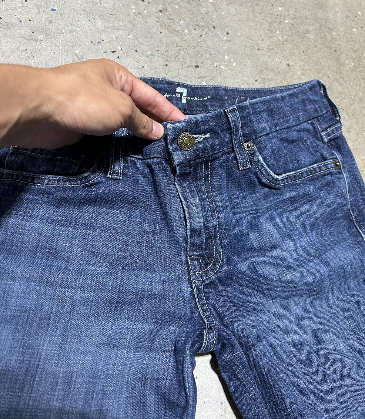 7 For All Mankind “A” Pocket 7 For All Mankind Bootcut Jeans, Women Sz 28 Size 28" / US 6 / IT 42 - 3 Thumbnail