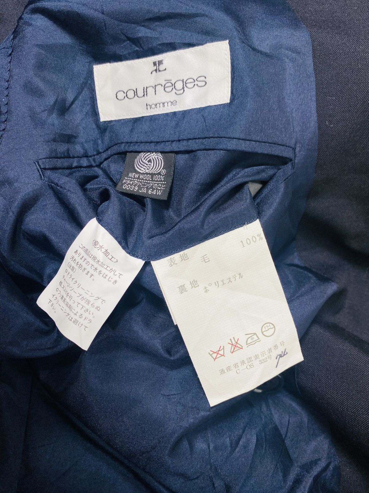 Courreges Rare Vintage Courreges Homme Double Breasted Blazer Size US M / EU 48-50 / 2 - 15 Thumbnail