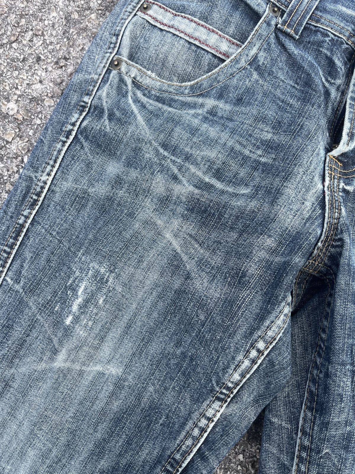 If Six Was Nine Superubis Valeta Blue Honeycomb Jean Size US 30 / EU 46 - 5 Thumbnail