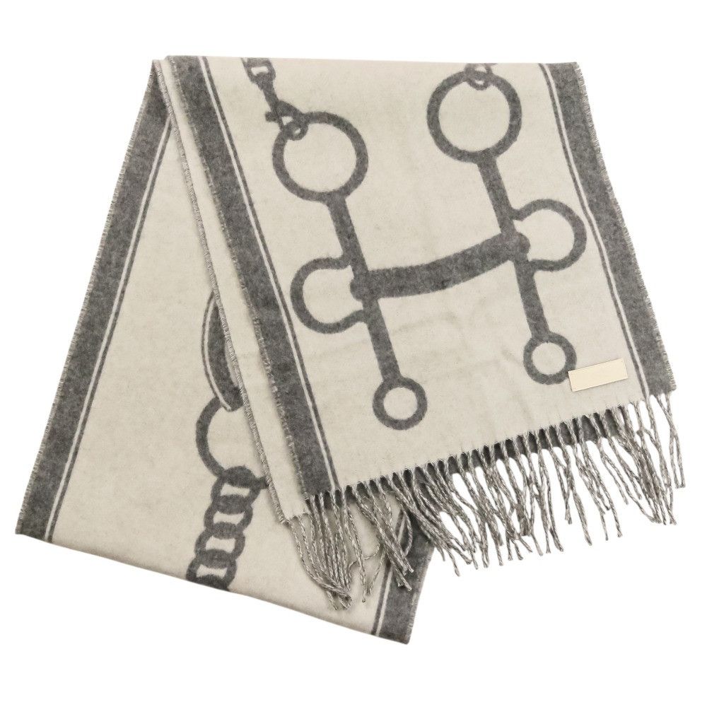 Hermes Hermes Hermes Mors Cashmere Scarf Textile Scarf DUTY FREE for USA Size ONE SIZE - 1 Thumbnail