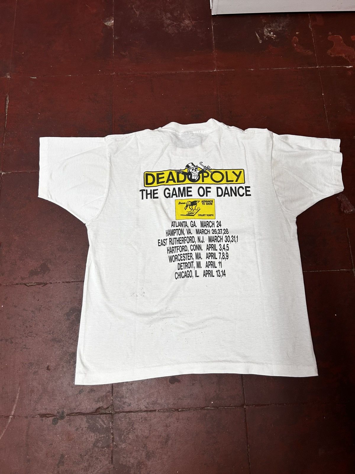 Fruit Of The Loom 1988 deadopoly the game of dance Size US XL / EU 56 / 4 - 7 Thumbnail