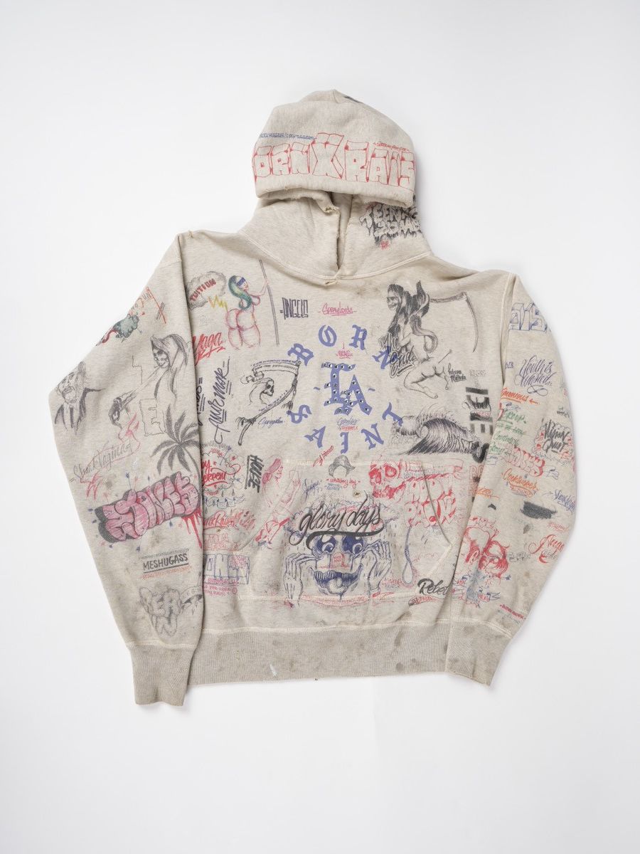 Born X Raised × Saint Michael Saint Michael x Born X Raised Graffiti Hoodie Size US M / EU 48-50 / 2 - 1 Thumbnail