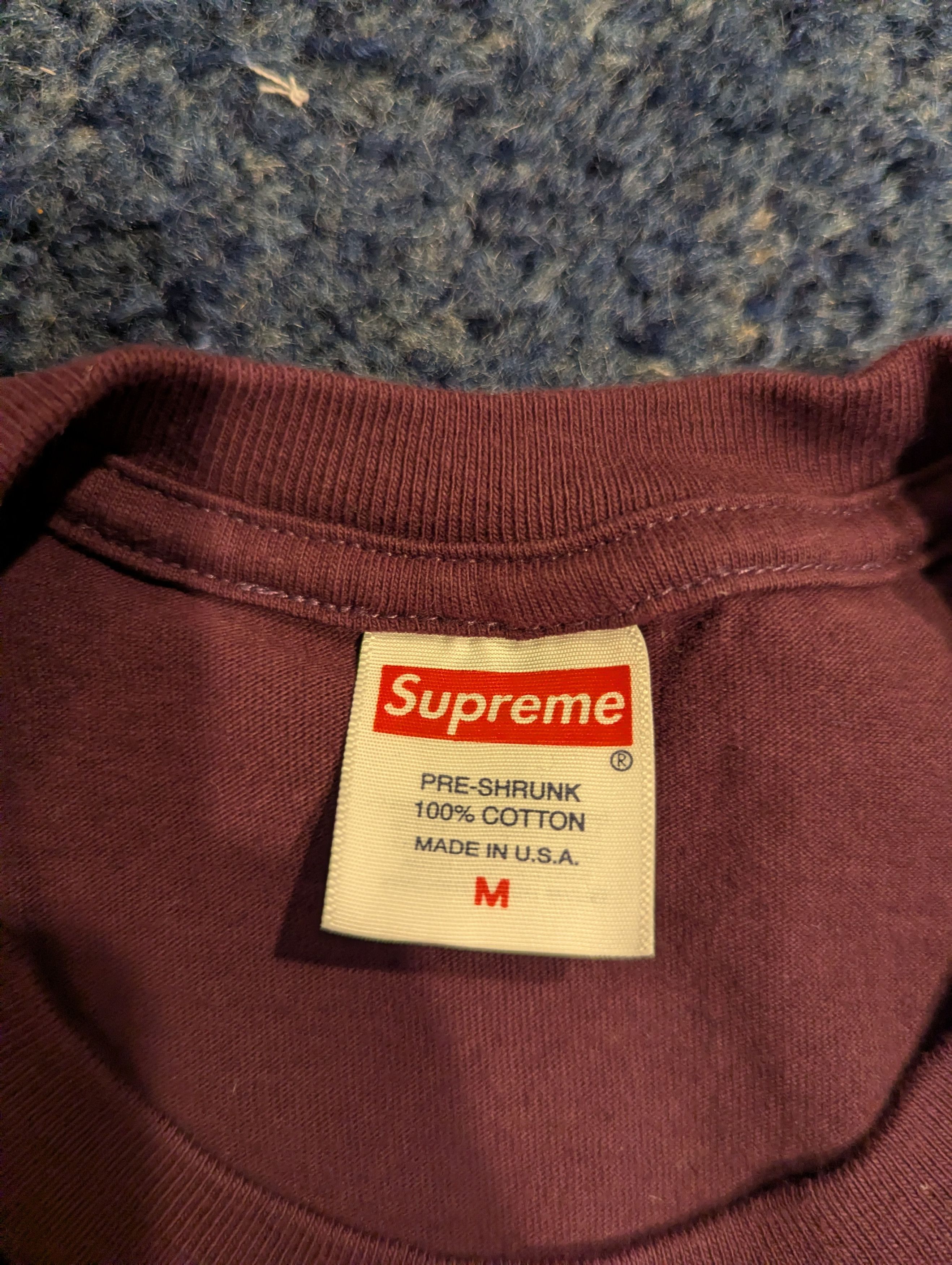 Supreme Supreme Trash Tee Plum FW22 Size US M / EU 48-50 / 2 - 3 Thumbnail