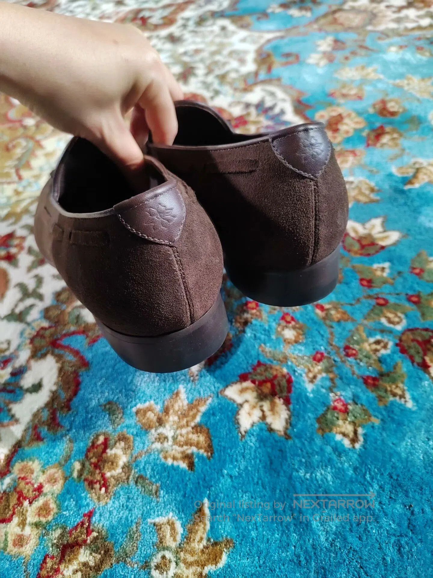 Japanese Brand Italian Handmade Brown Loafers for Men. Size US 6 / EU 39 - 5 Thumbnail