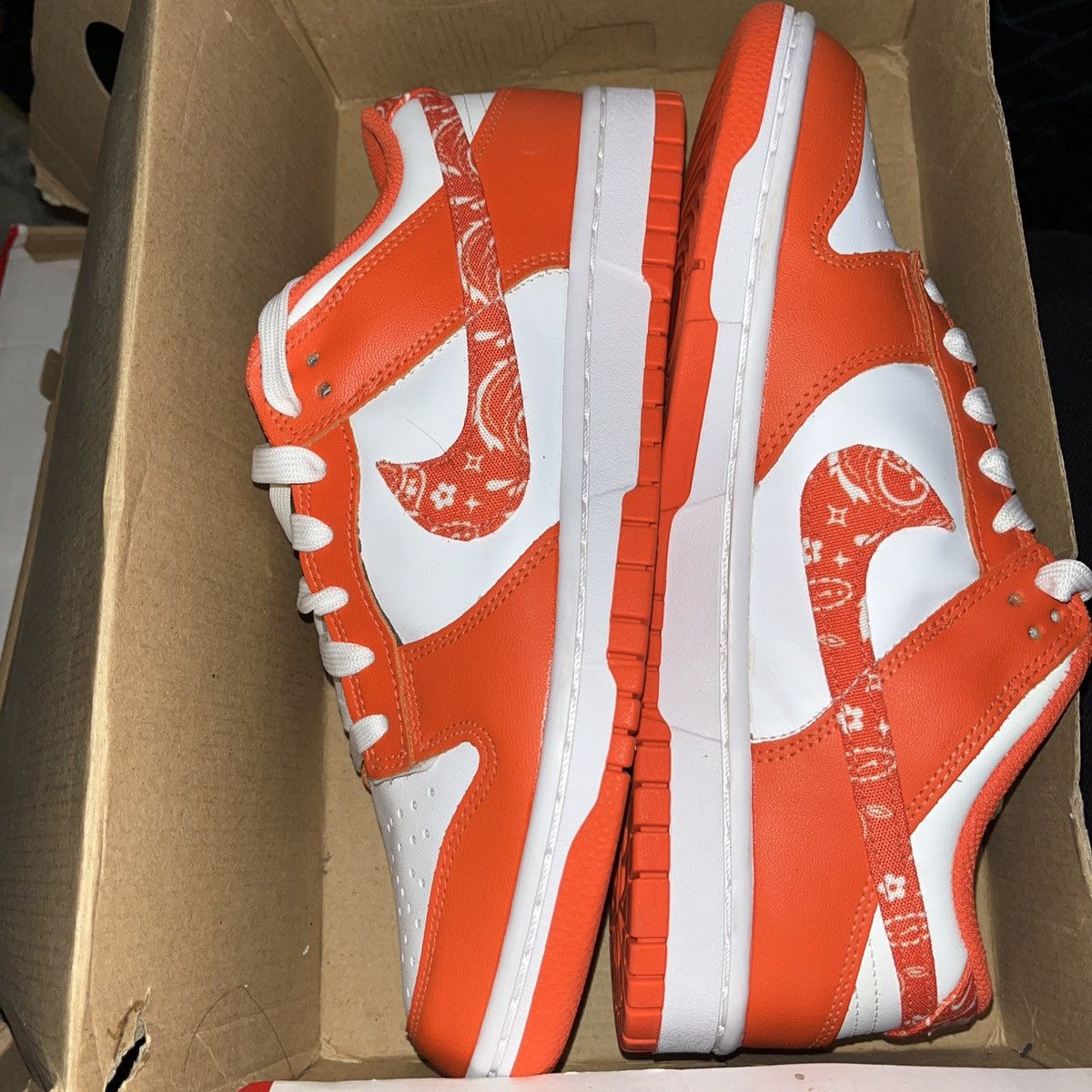 Nike Nike Dunk Low Orange Paisley Size US 9.5 / IT 39.5 - 2 Thumbnail