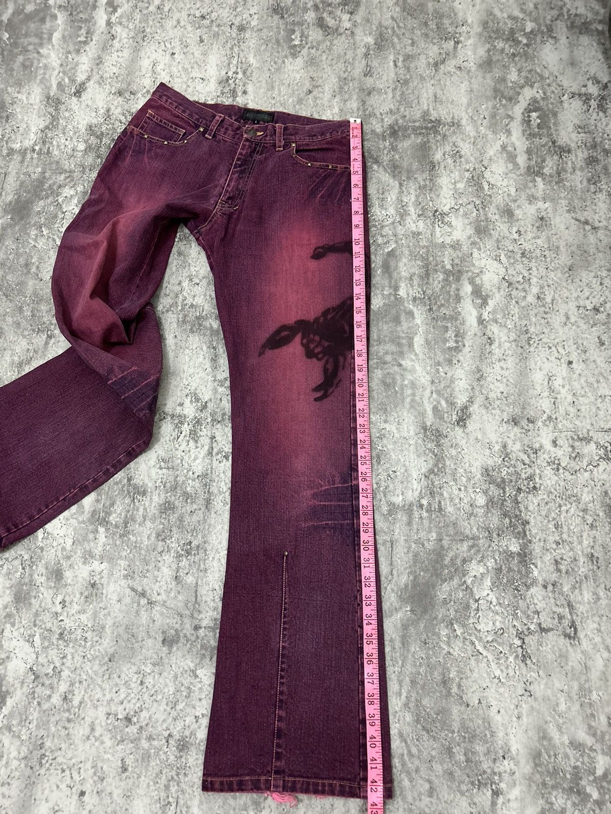 Vintage Rustenburg Homme Scorpion Distressed Jeans Size US 32 / EU 48 - 22 Thumbnail