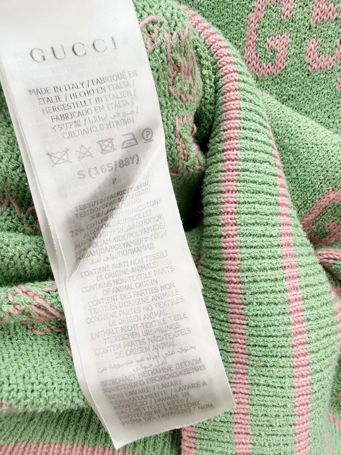 Gucci Gucci Allover Print Knit Tee S (86-90) Worn 2-3x Size S / US 4 / IT 40 - 5 Thumbnail