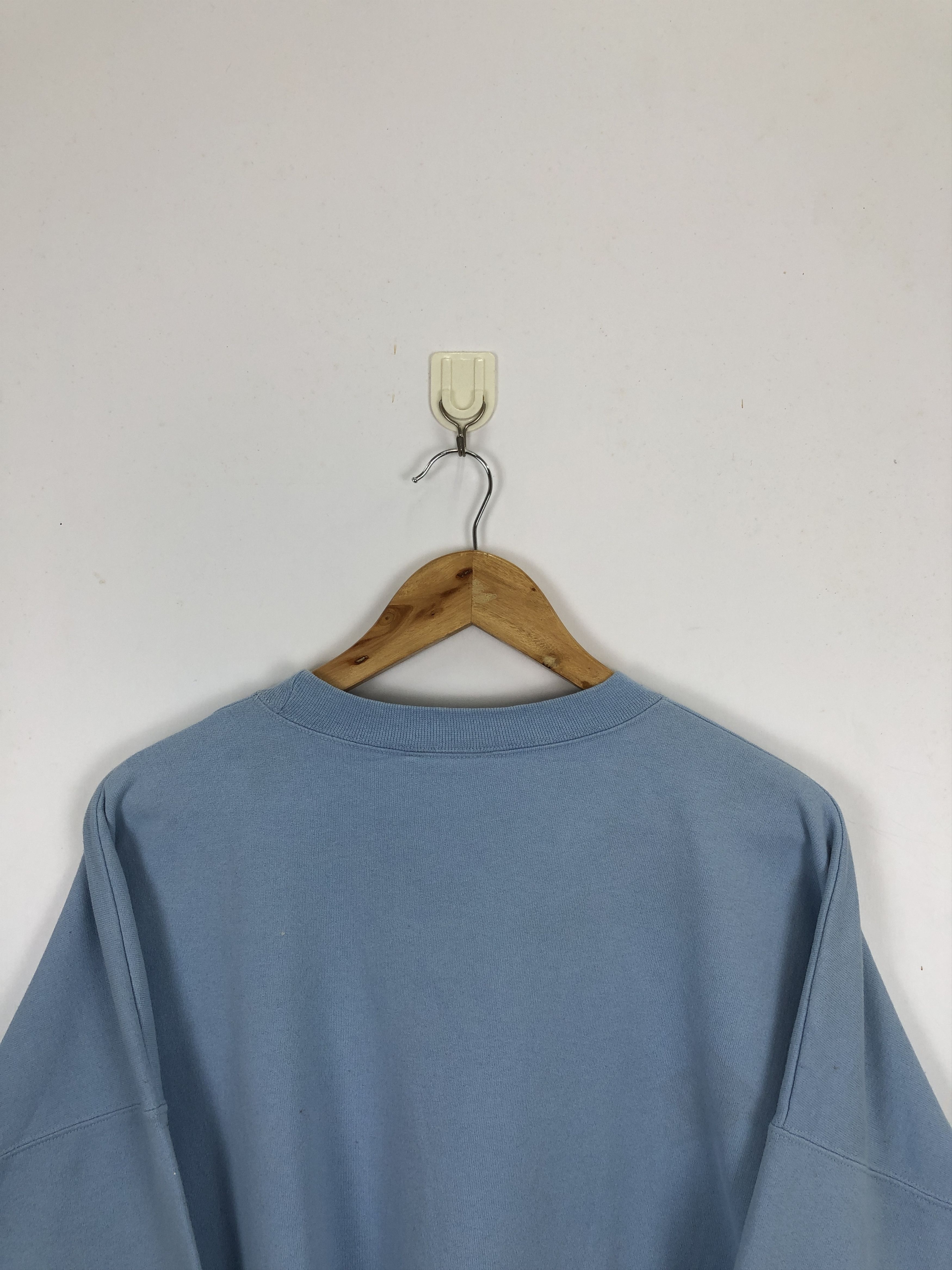 Hanes × Vintage Vintage 90s Hanes Pullover Crewneck Blank Sweatshirt Size US XXL / EU 58 / 5 - 4 Thumbnail