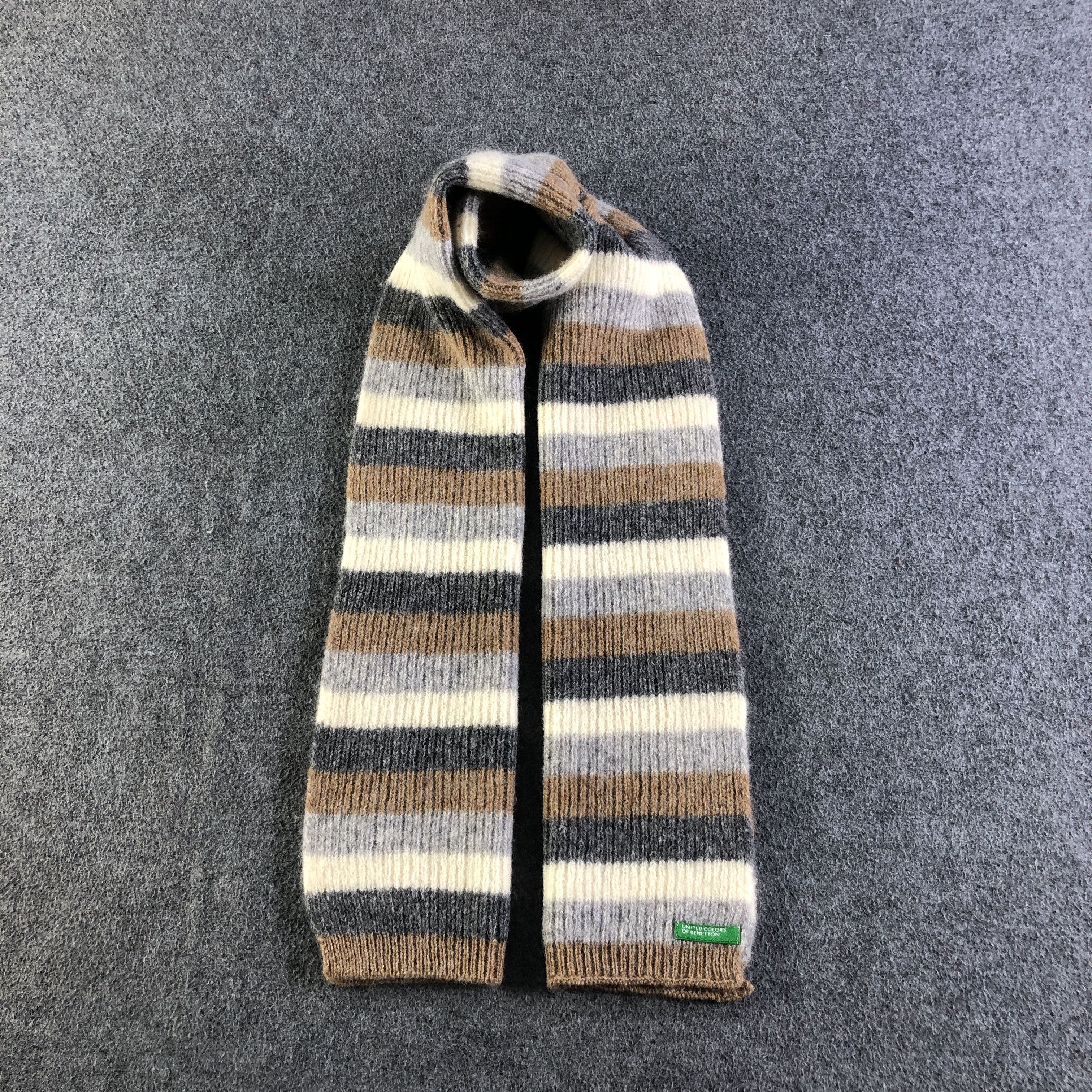United Colors Of Benetton United Colors Of Benetton Wool Scarf Muffler Neckwear V2769 Size ONE SIZE - 1 Thumbnail