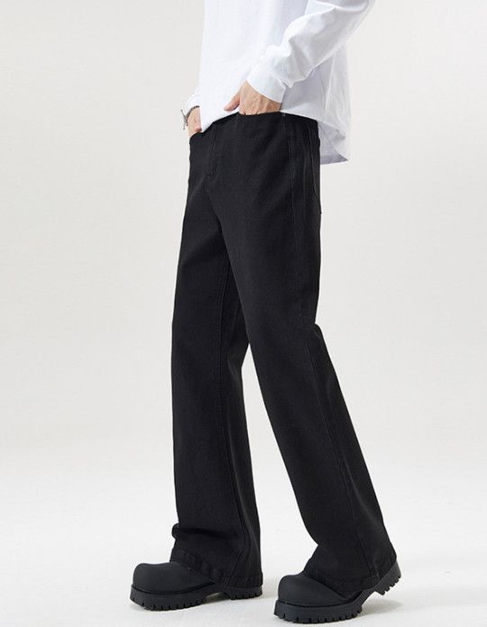 Japanese Brand Japanese retro men's slim-fit curved flare jeans Size US 32 / EU 48 - 2 Thumbnail