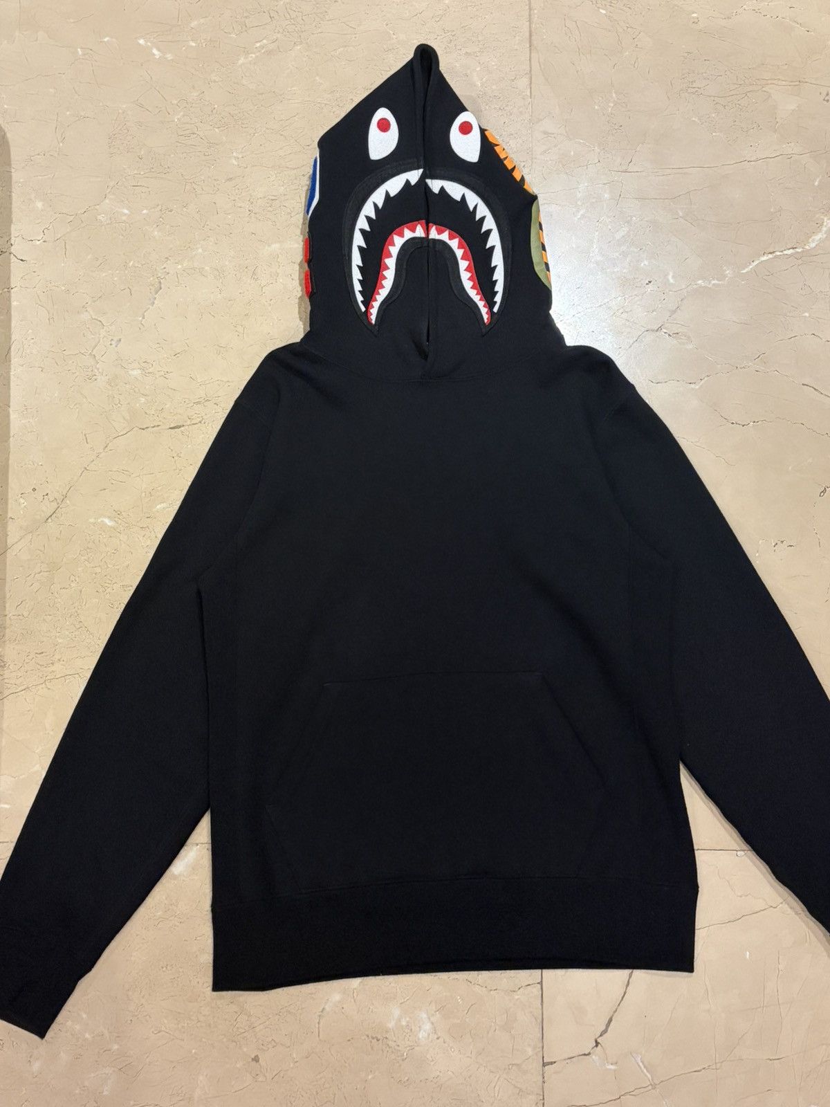 Bape Bape shark hoodie pullover black Size US M / EU 48-50 / 2 - 1 Thumbnail