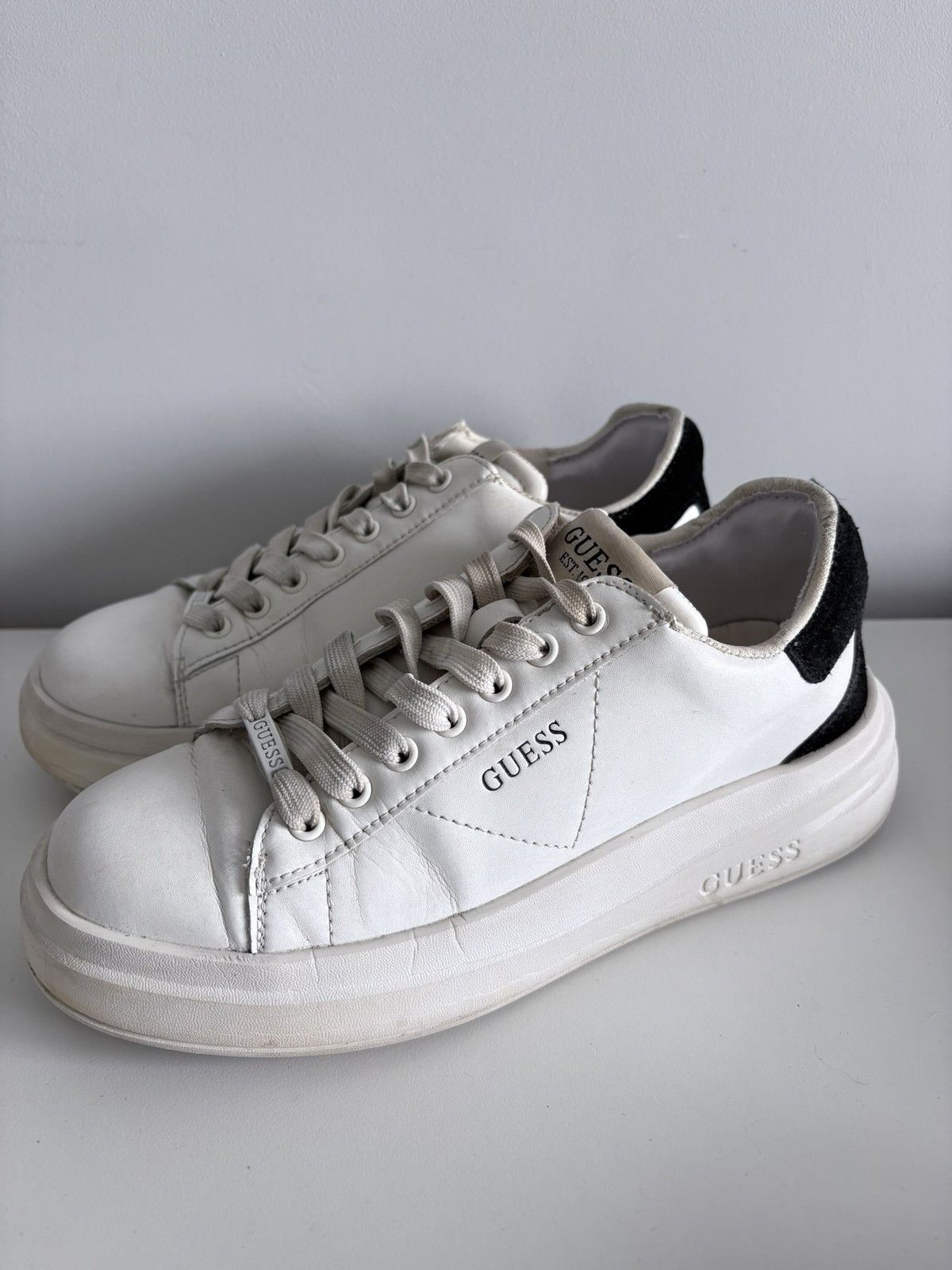 Guess Guess sneakers white leather platform women's size 37 Size US 7 / IT 37 - 1 Thumbnail