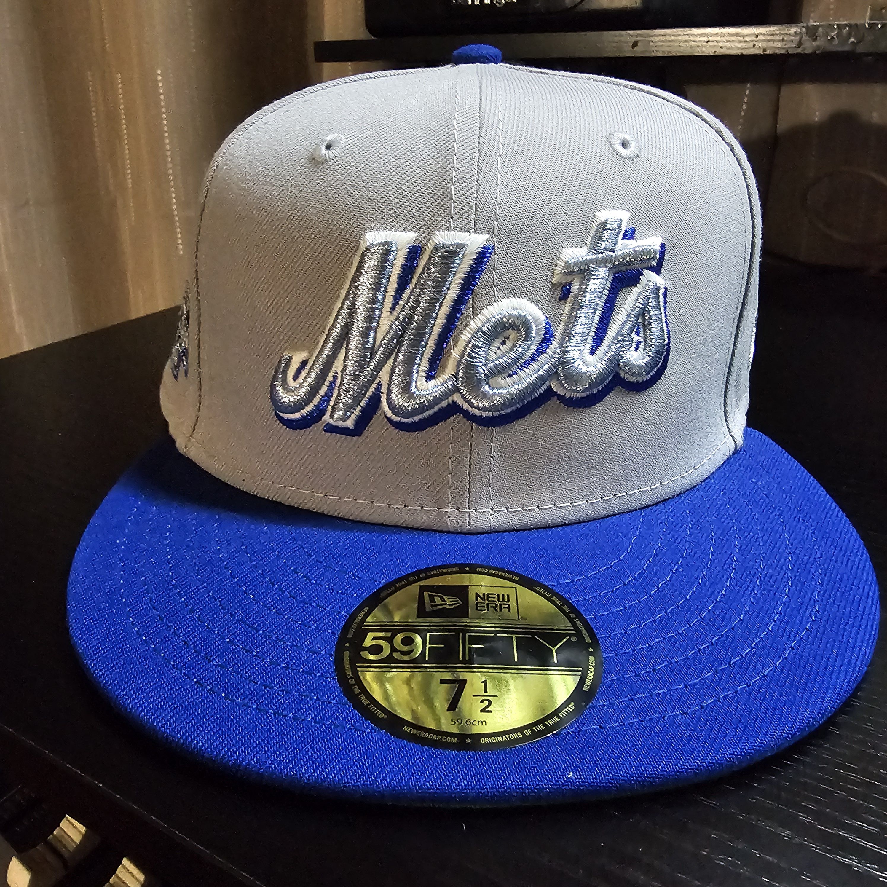 New Era Mets Cloudy Skies Metallic Stitching Size ONE SIZE - 1 Thumbnail