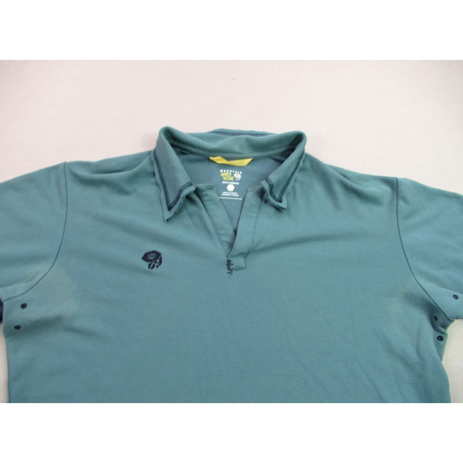 Mountain Hardwear Mountain Hardwear Shirt Mens XL Short Sleeve Green Lightweight Golf Polo Size US XL / EU 56 / 4 - 3 Thumbnail