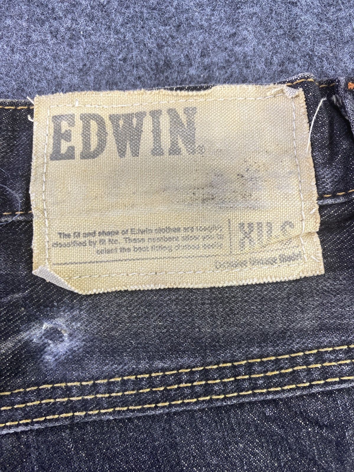Edwin XV-S Rusty Black Wash Denim - J852