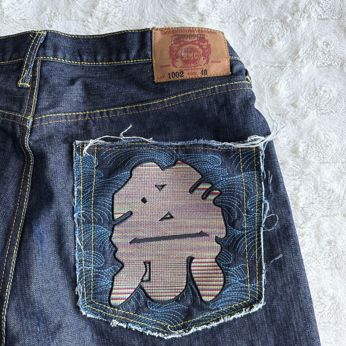 RMC Jeans Vintage Red Monkey Company RMC Jeans Mens 38x28 Tag 40 Dark Size US 38 / EU 54 - 9 Thumbnail