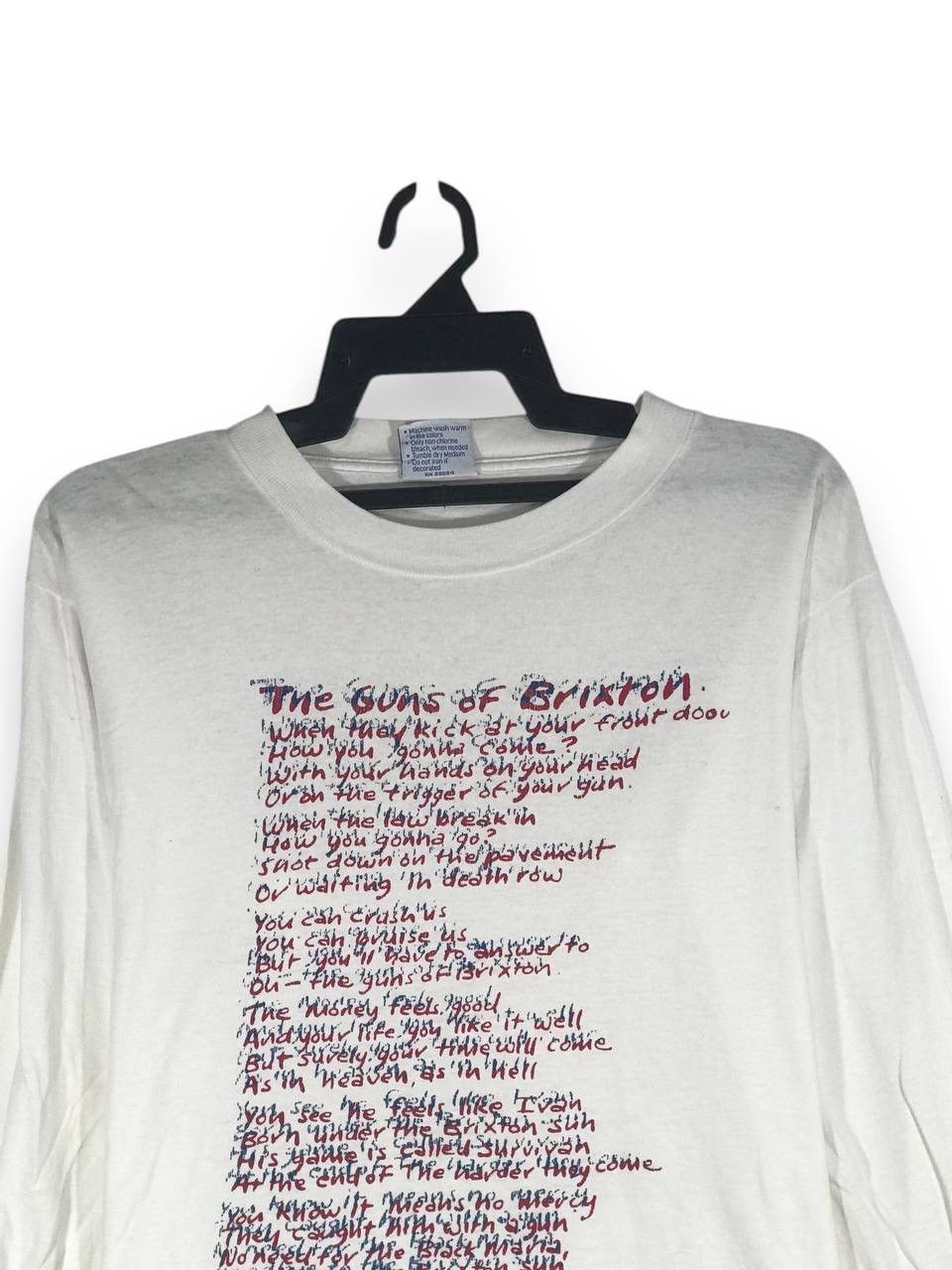 Band Tees × Vintage vintage the clash the guns of brixton song punk Size US M / EU 48-50 / 2 - 2 Thumbnail