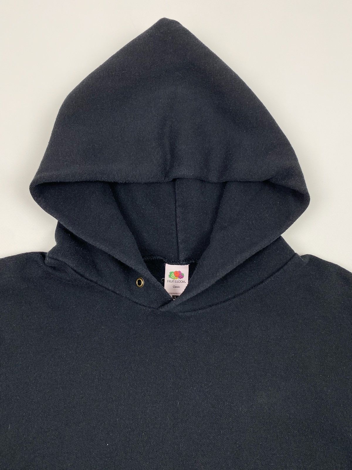 Vintage FOTL Blank Black Boxy Hoodie Size US L / EU 52-54 / 3 - 2 Thumbnail