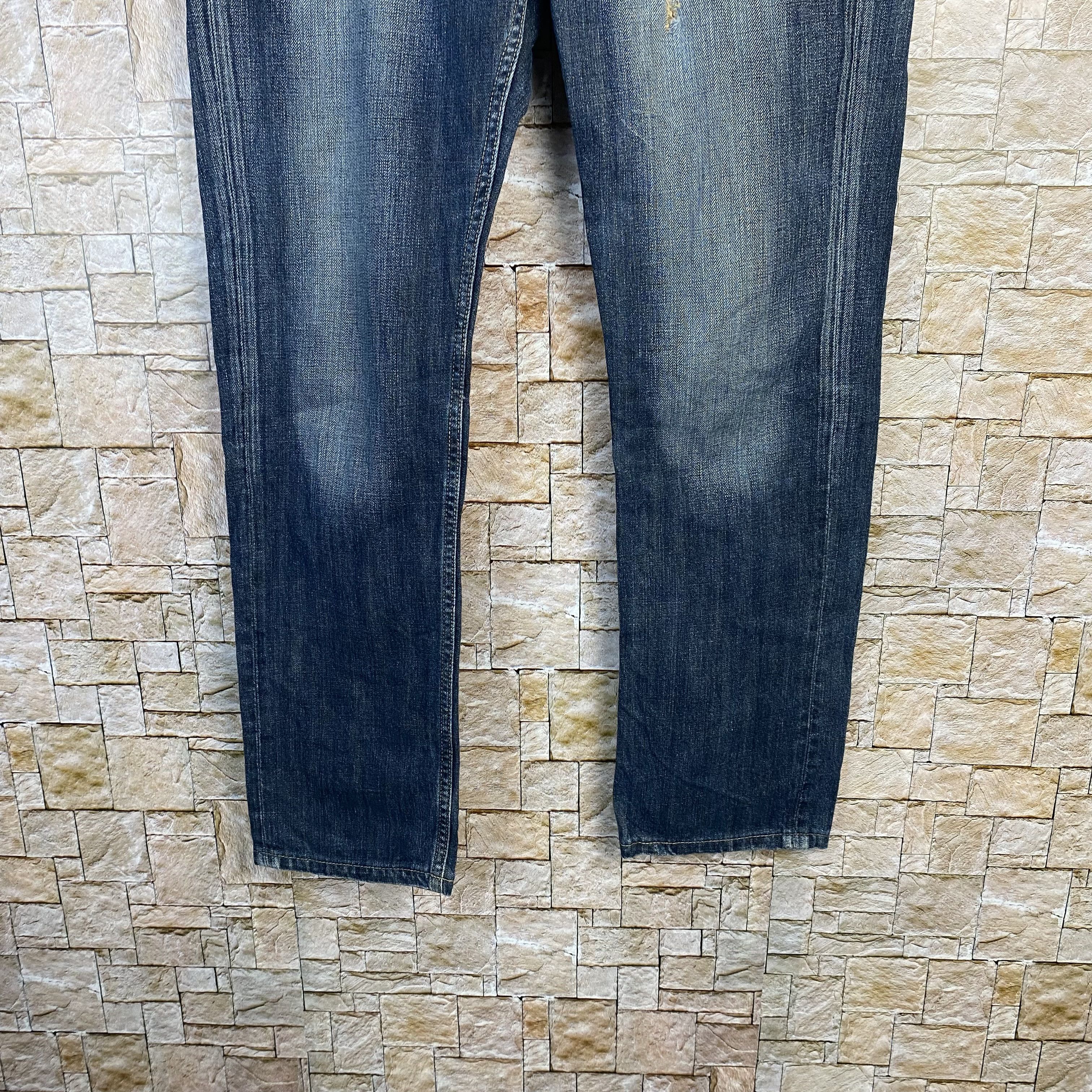 Japanese Brand Anti Label vintage japan Blue Denim Pants #7588 Size US 32 / EU 48 - 4 Thumbnail