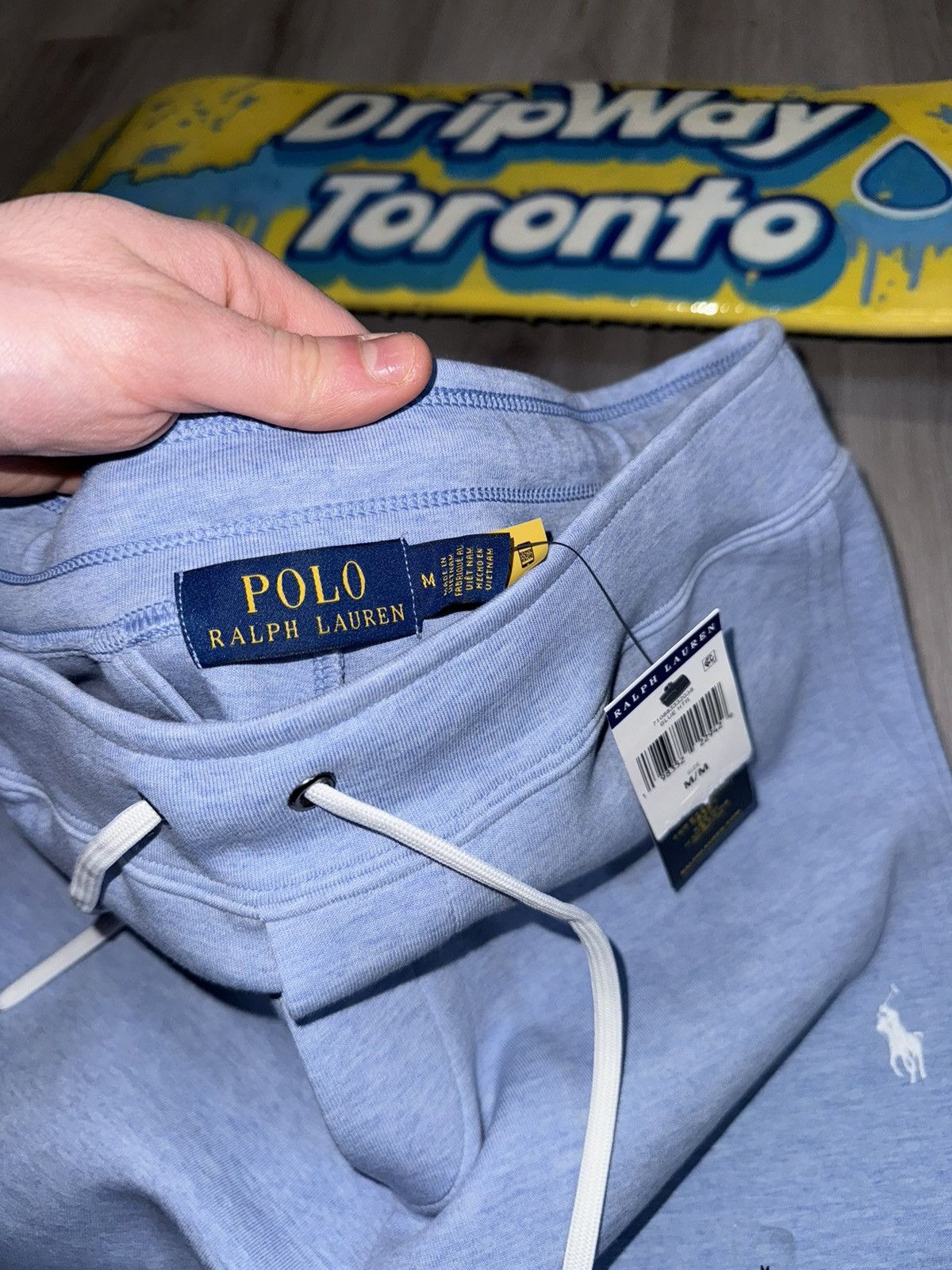 Polo Ralph Lauren Baby blue Polo Raph Lauren double knit fleece sweatpants Size US 32 / EU 48 - 3 Thumbnail