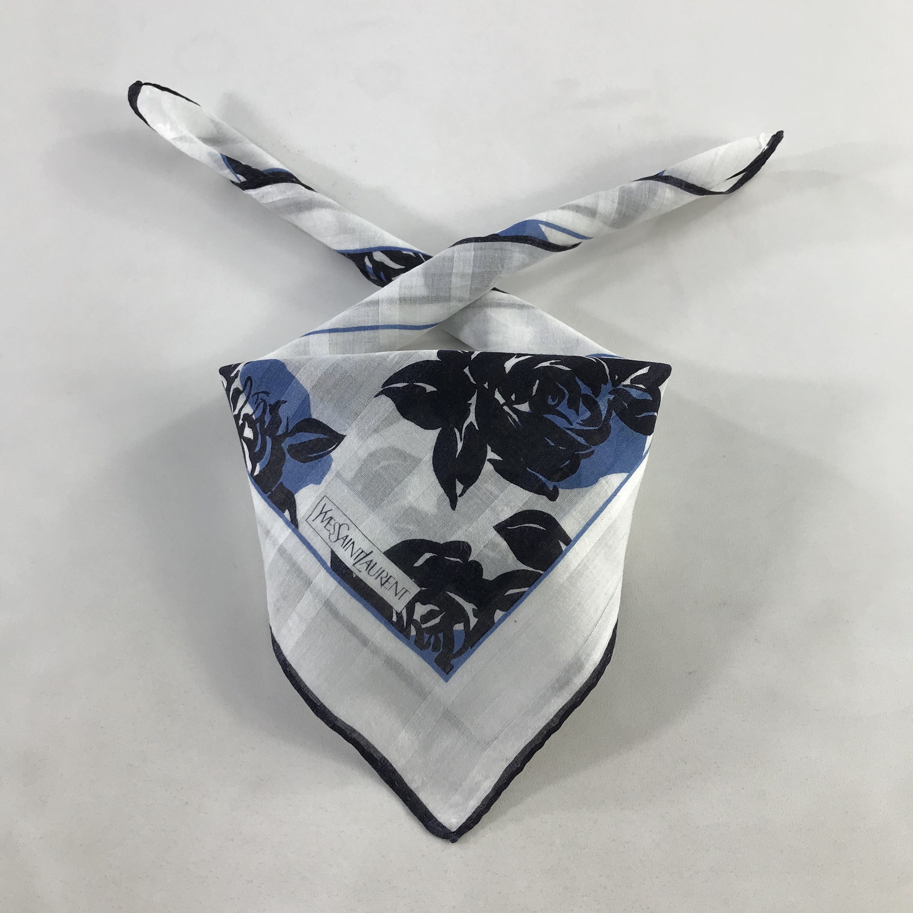 Vintage × Yves Saint Laurent Yves Saint Laurent Bandana / Handkerchief/Neckerchief -S1039 Size ONE SIZE - 3 Thumbnail