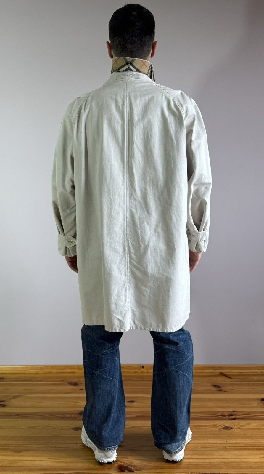 Burberry Burberry Membrane Trench Coat Nova Check Beige Size US XL / EU 56 / 4 - 8 Thumbnail