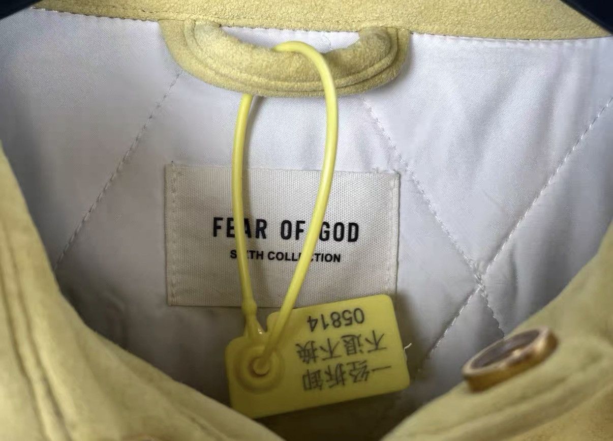 Fear of God Fear Of God 6th Lemon Yellow Suede Jacket J31 Size US L / EU 52-54 / 3 - 5 Thumbnail