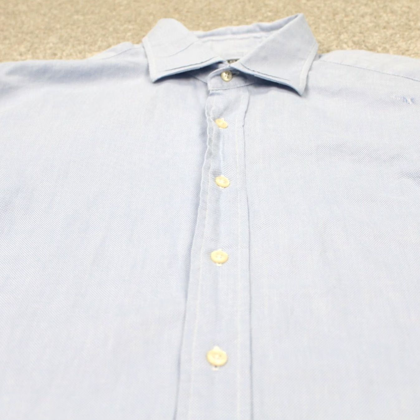 Polo Ralph Lauren Polo Ralph Lauren Mens Button Long Sleeve Shirt Blue Cotton 17 1/2 35 Size US XXL / EU 58 / 5 - 6 Thumbnail