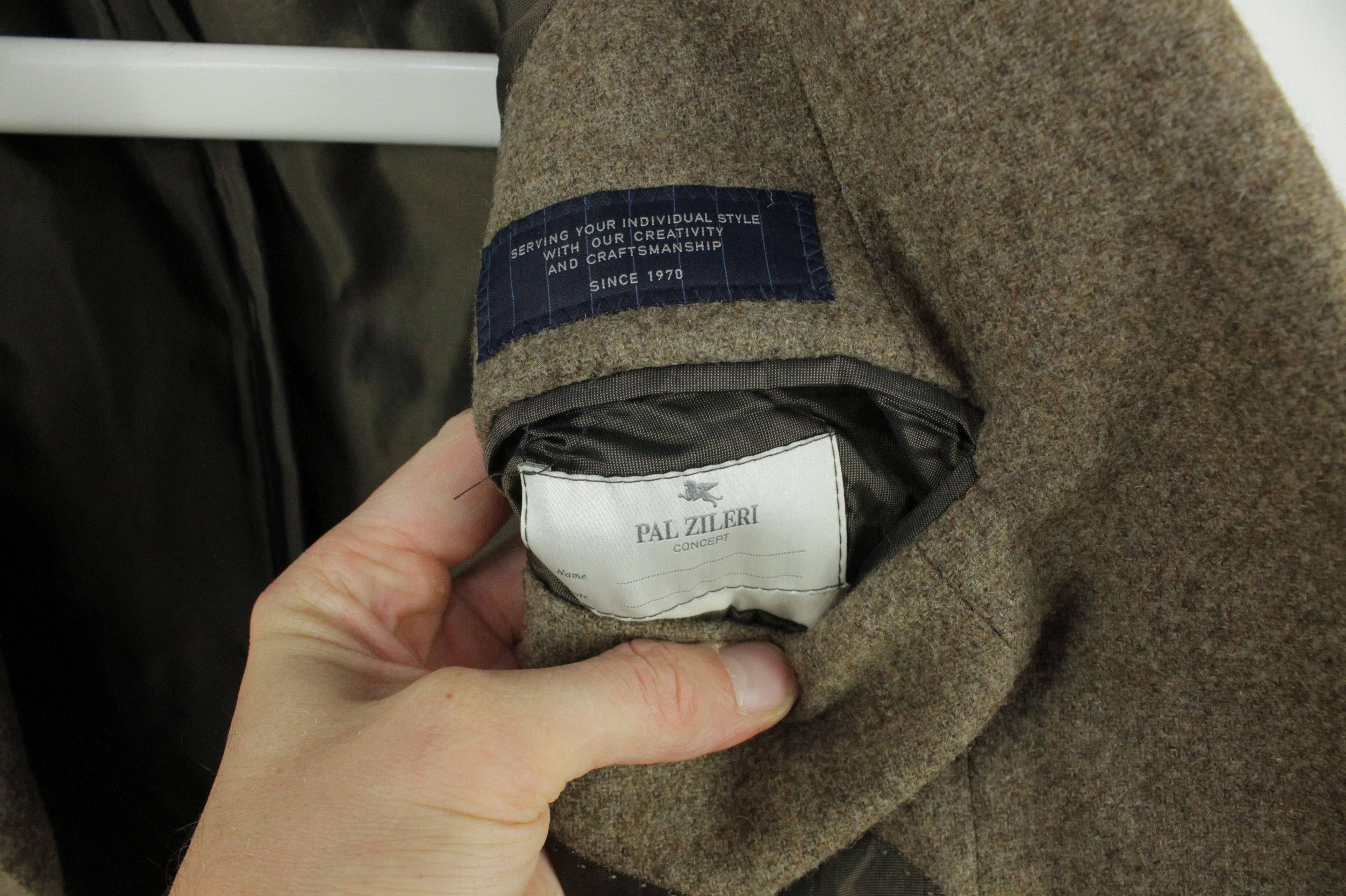 Pal Zileri Pal Zileri Concept Brown Fleece Wool Blazer Jacket Men's Size US M / EU 48-50 / 2 - 10 Thumbnail