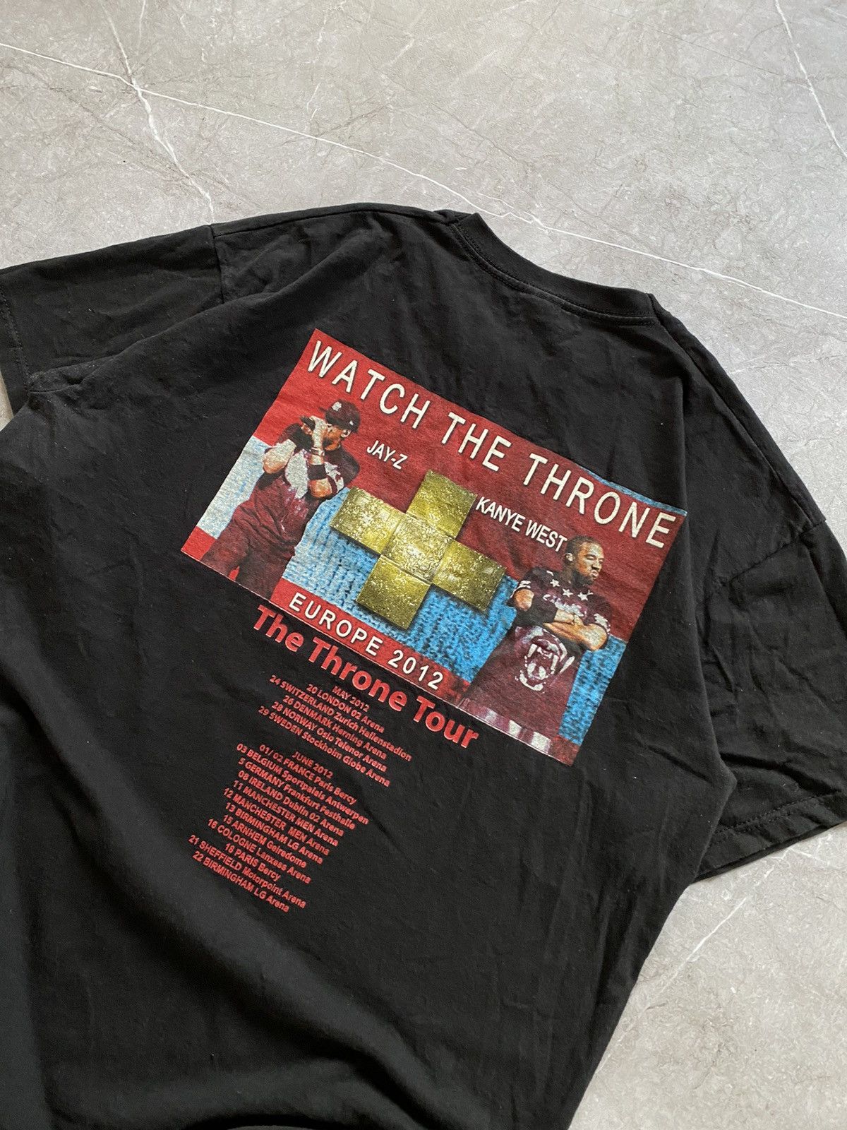 Jay-Z Jay Z & Kanye West Watch The Throne 2012 Europe Tour Shirt Size US M / EU 48-50 / 2 - 7 Thumbnail