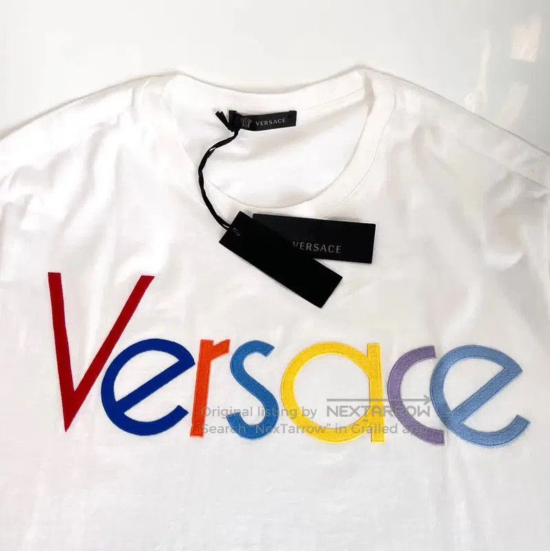 Versace Versace Summer White Cotton Men's T-Shirt . Size US XL / EU 56 / 4 - 2 Thumbnail