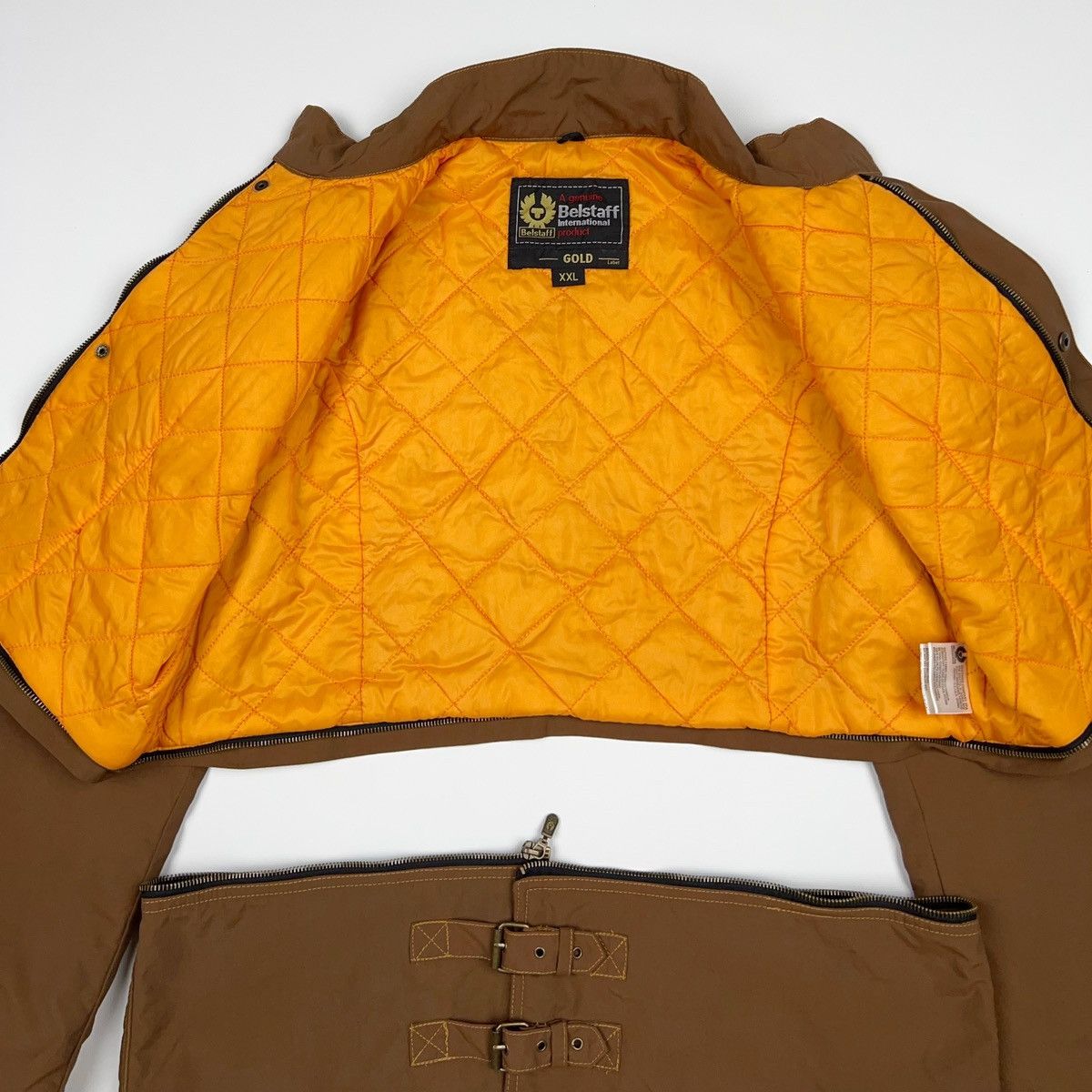 Belstaff Belstaff Gold Label Short Jacket Crop Bomber Zip Brown Biker Size XXL / US 16-18 / IT 52-54 - 3 Thumbnail