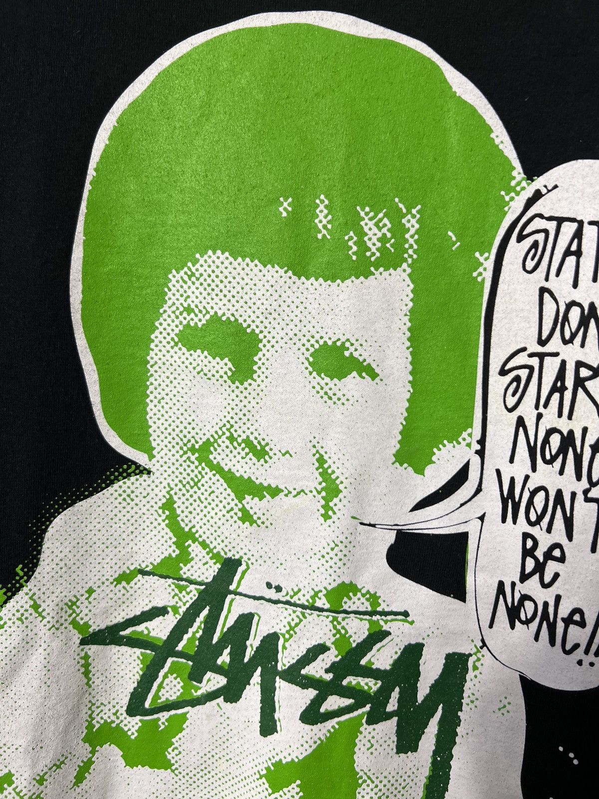 Stussy × Vintage Rare Vintage Stussy Static Don’t Start None Won’t Be None Size US M / EU 48-50 / 2 - 7 Thumbnail