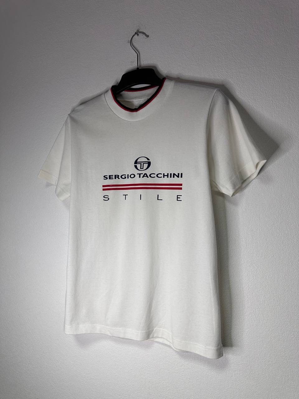 Sergio Tacchini Sergio Tacchini T-Shirt White Logo Graphic Italy Tee Y2K Size US M / EU 48-50 / 2 - 1 Thumbnail