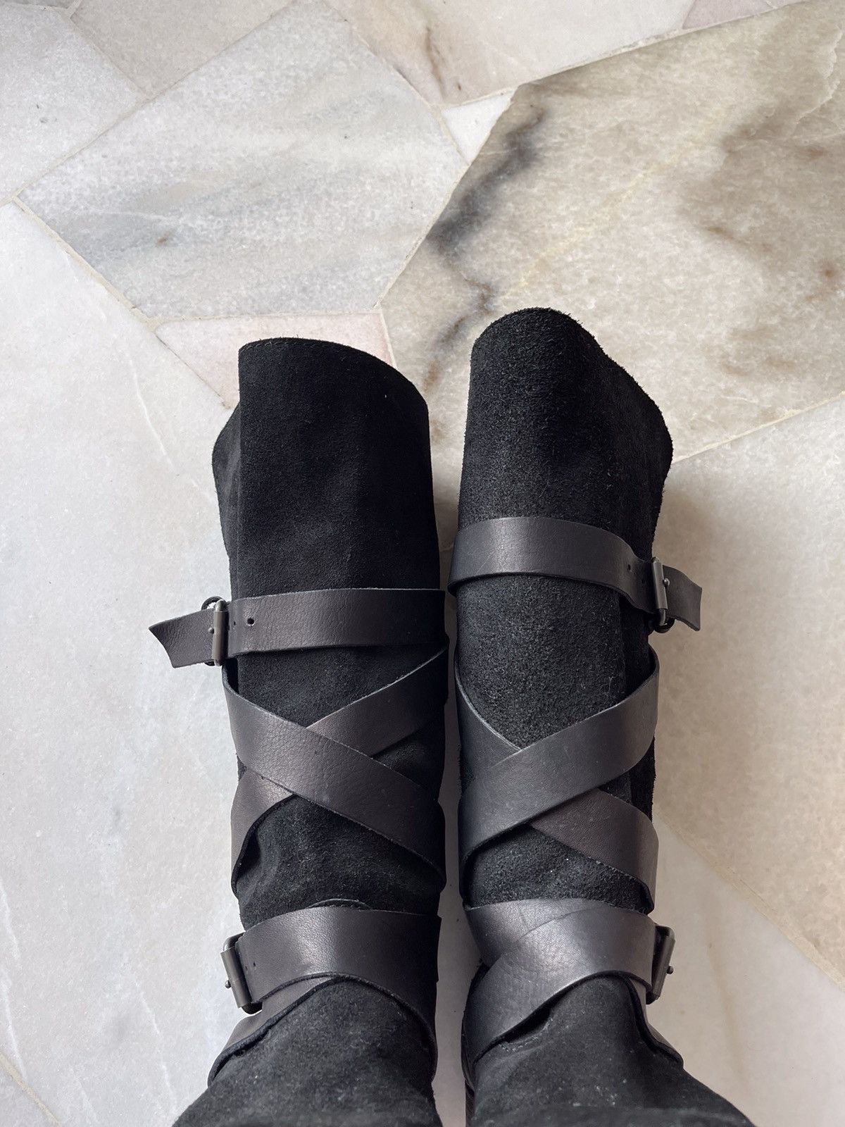 Comme des Garcons Homme Junya Watanabe Leather Boots Size US 7 / EU 40 - 8 Thumbnail