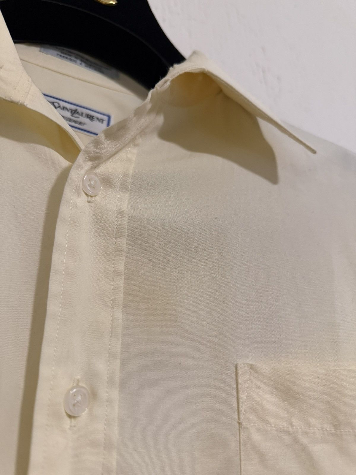 Yves Saint Laurent Vintage YSL mens button down formal shirt Size US XL / EU 56 / 4 - 4 Thumbnail