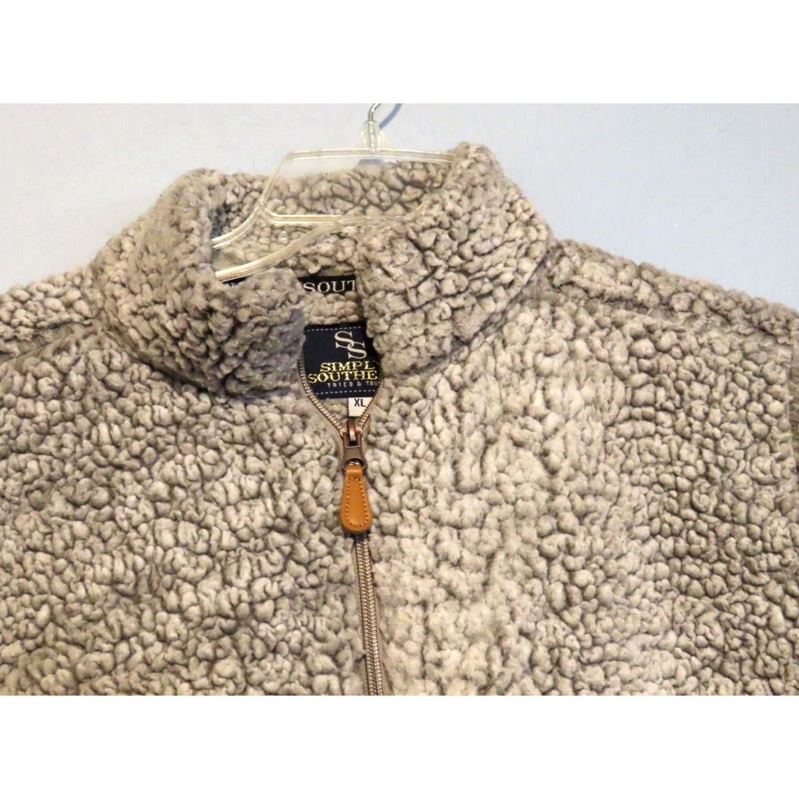 Vintage Simply Southern Womens XL Gray 1/4 Zip Up Pullover Sweater Long Sleeve Pullover Fuzzy Vintage N/A Size XL / US 12-14 / IT 48-50 - 3 Thumbnail