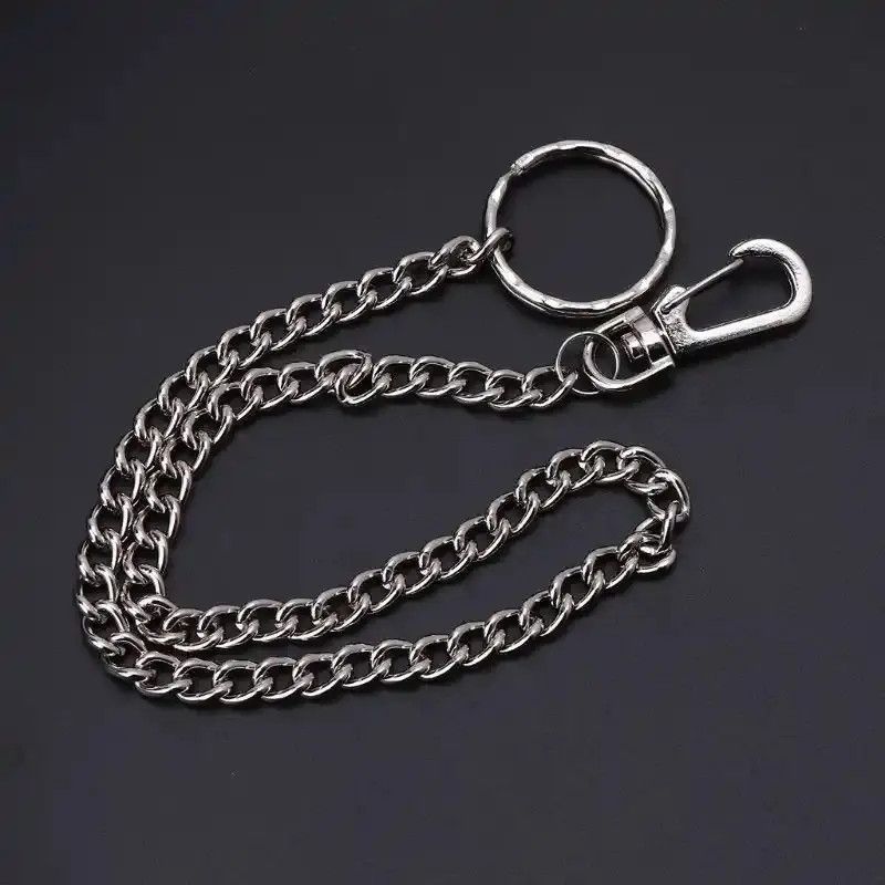 Vintage Travel Wallet Chain Heavy Duty Jeans Link Coil Leash Size ONE SIZE - 4 Thumbnail