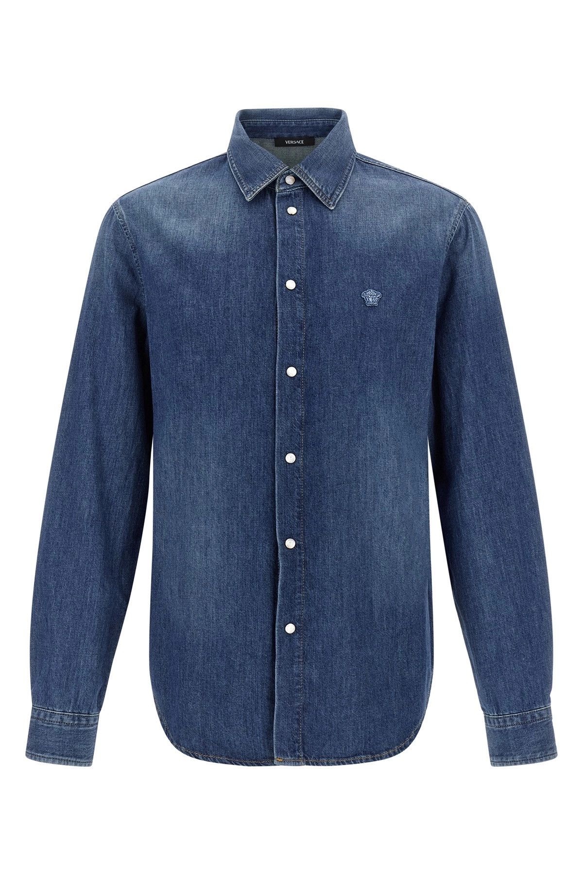 'Medusa' patch shirt