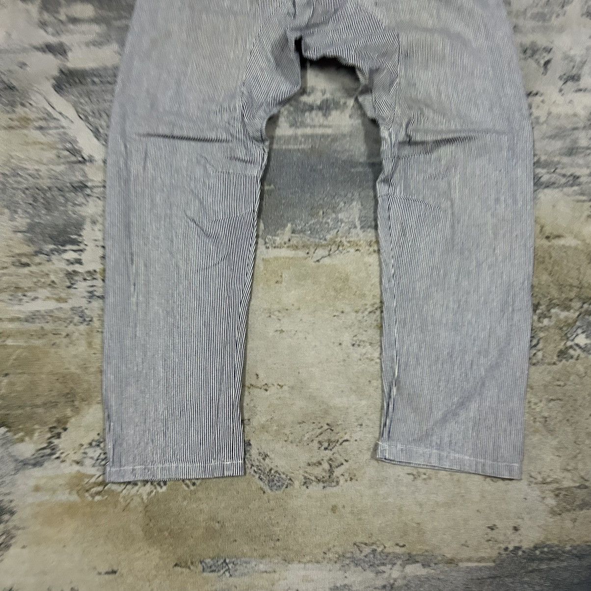 Designer × Japanese Brand × Vintage Vintage Japan Hickory Stripes Curve Leg Pants Size US 34 / EU 50 - 10 Thumbnail