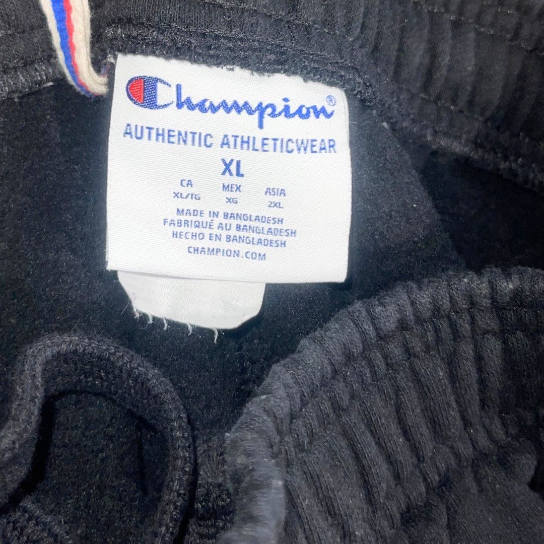 Champion Champion Sweatpants Black Joggers Elastic Waist Athletic XL Size US 34 / EU 50 - 4 Thumbnail