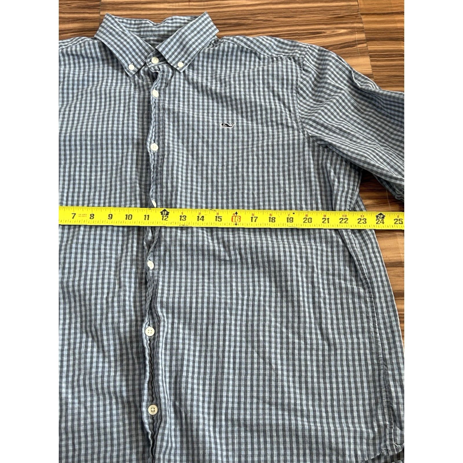 Vineyard Vines Vineyard Vines Shirt Mens Long Sleeve Button-Up Blue Plaid XL Size US XL / EU 56 / 4 - 3 Thumbnail