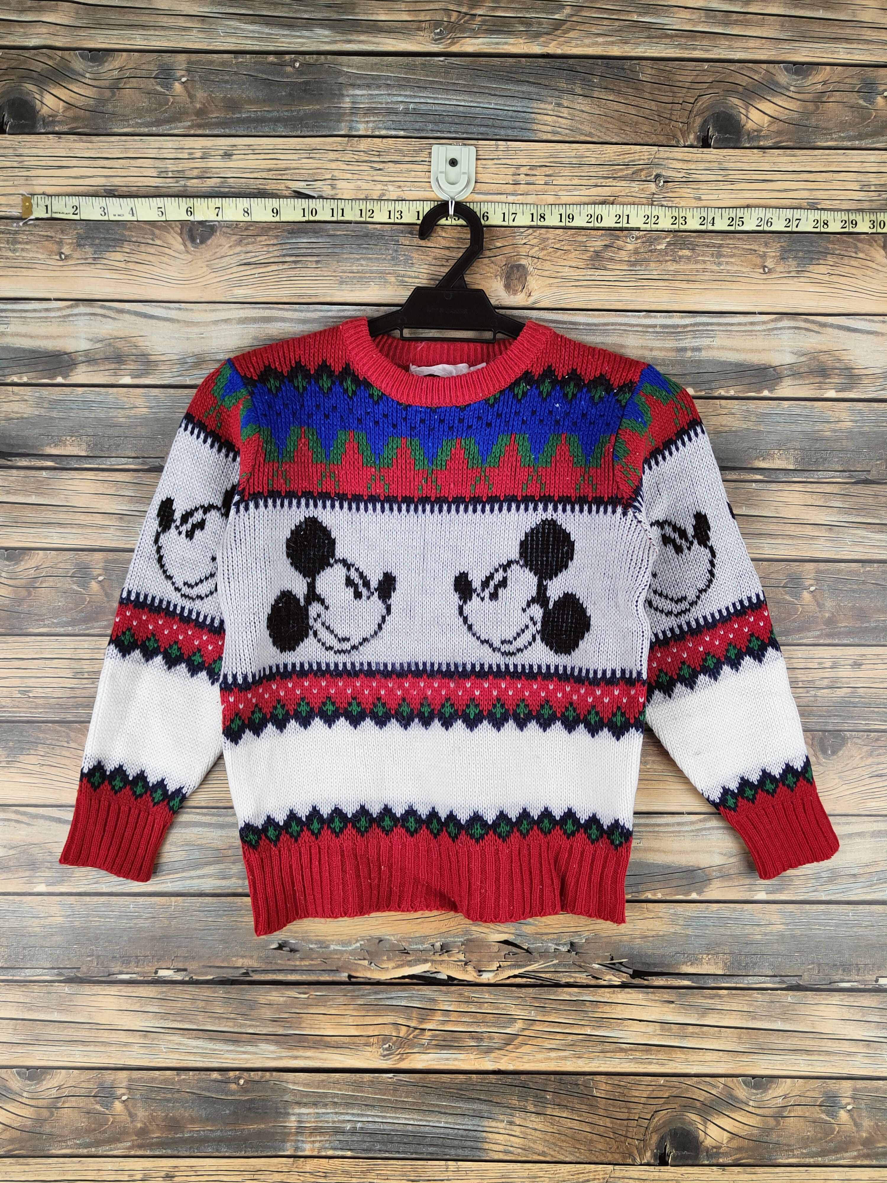 Japanese Brand DL Mickey mouse vintage stripe Knitwear Sweatshirts #46-555 Size US XS / EU 42 / 0 - 1 Thumbnail