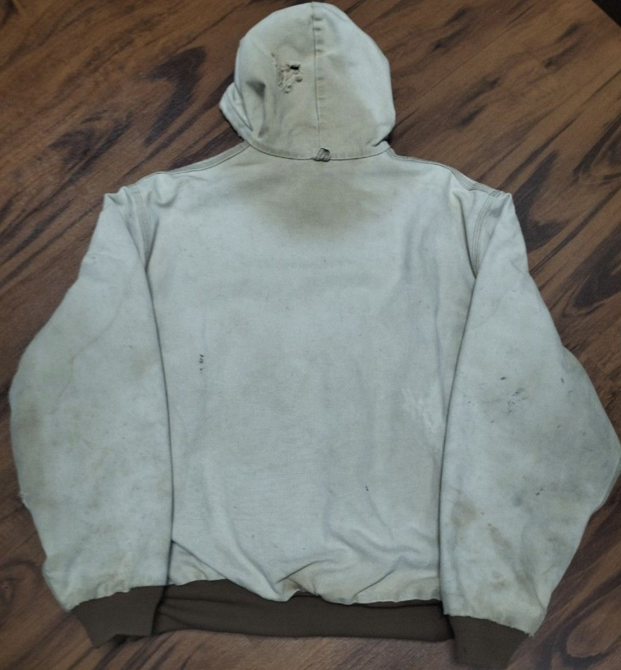 Carhartt Vintage faded hooded brown Detroit carhartt jacket Size US XXL / EU 58 / 5 - 2 Thumbnail
